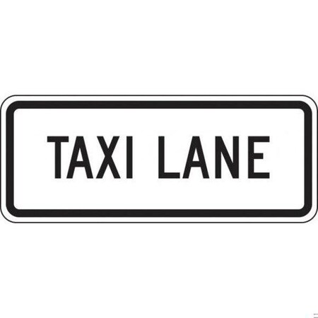Accuform LANE GUIDANCE SIGN TAXI LANE 12 in X FRR646RA